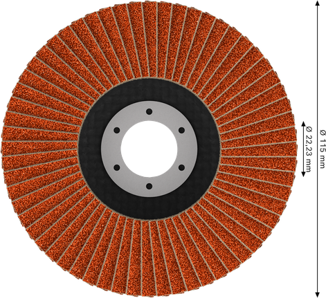 Lamelový kotouč Bosch EXPERT X782, úhlový, 115 mm, G40.